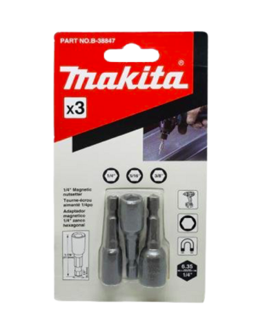 Jogo de Soquete Magnético 3pçs B-38847 MAKITA