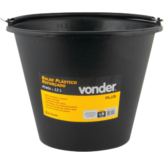 Balde plástico para concreto 12L VONDER PLUS