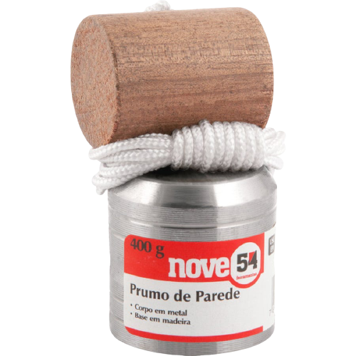 Prumo de parede 400g metálico NOVE54