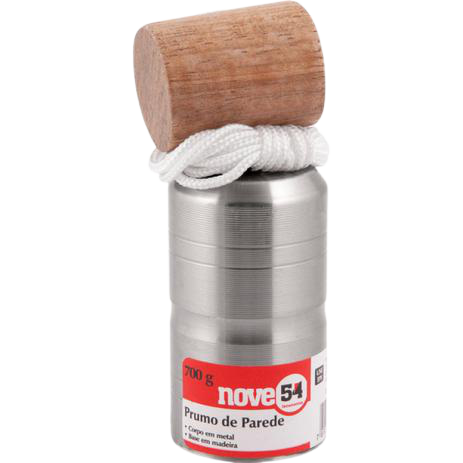 Prumo de parede 700g metálico NOVE54