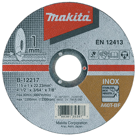 Disco corte 115x1,0x22,2 B-12217 MAKITA