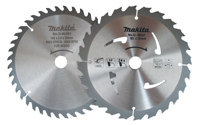 Disco de serra circular 7 1/4"x24D/60D D-21406 MAKITA (Jogo)