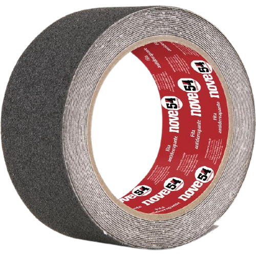 Fita antiderrapante preta 50mm x 15m NOVE54