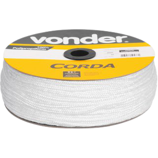 Corda multifilamento trançada 6mm branca VONDER