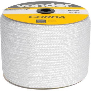 Corda multifilamento trançada 8mm branca VONDER