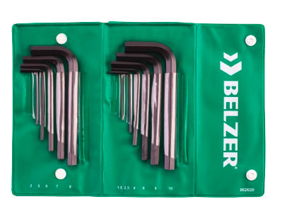 Jogo Chave Allen 1,5 a 10mm 11pçs 220404BR BELZER