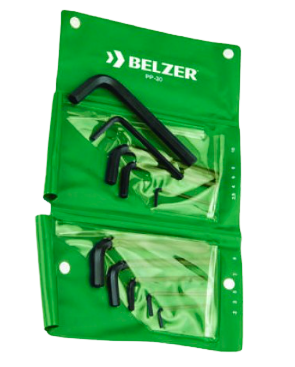Jogo Chave Allen 4 a 14mm 10pçs curta 220401BR BELZER