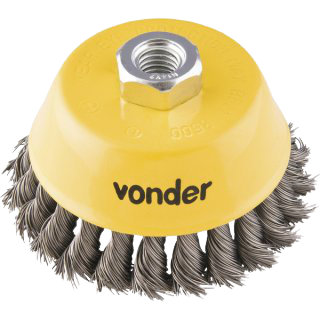 Escova copo aço torcido 3" VONDER
