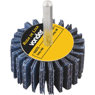 Roda lixa c/haste 1/4" 40 x 20mm G60 VONDER