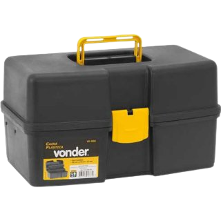 Caixa plástica VD 2001 c/2 bandejas VONDER