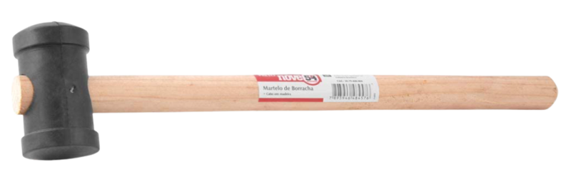 Martelo de borracha 40mm preto NOVE54
